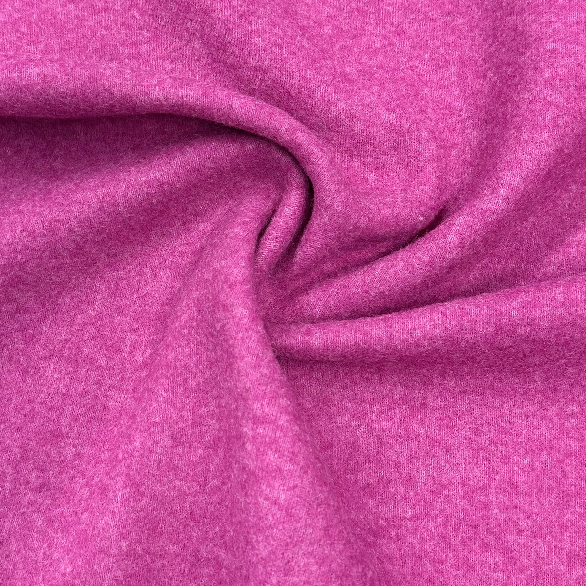 Hot Pink Boiled Wool Fabric