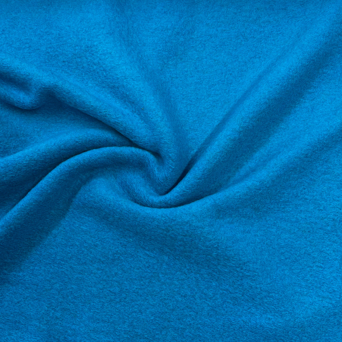 Turquoise Boiled Wool Fabric