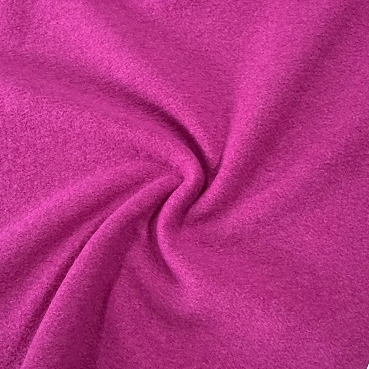 Hot Pink Boiled Wool Fabric