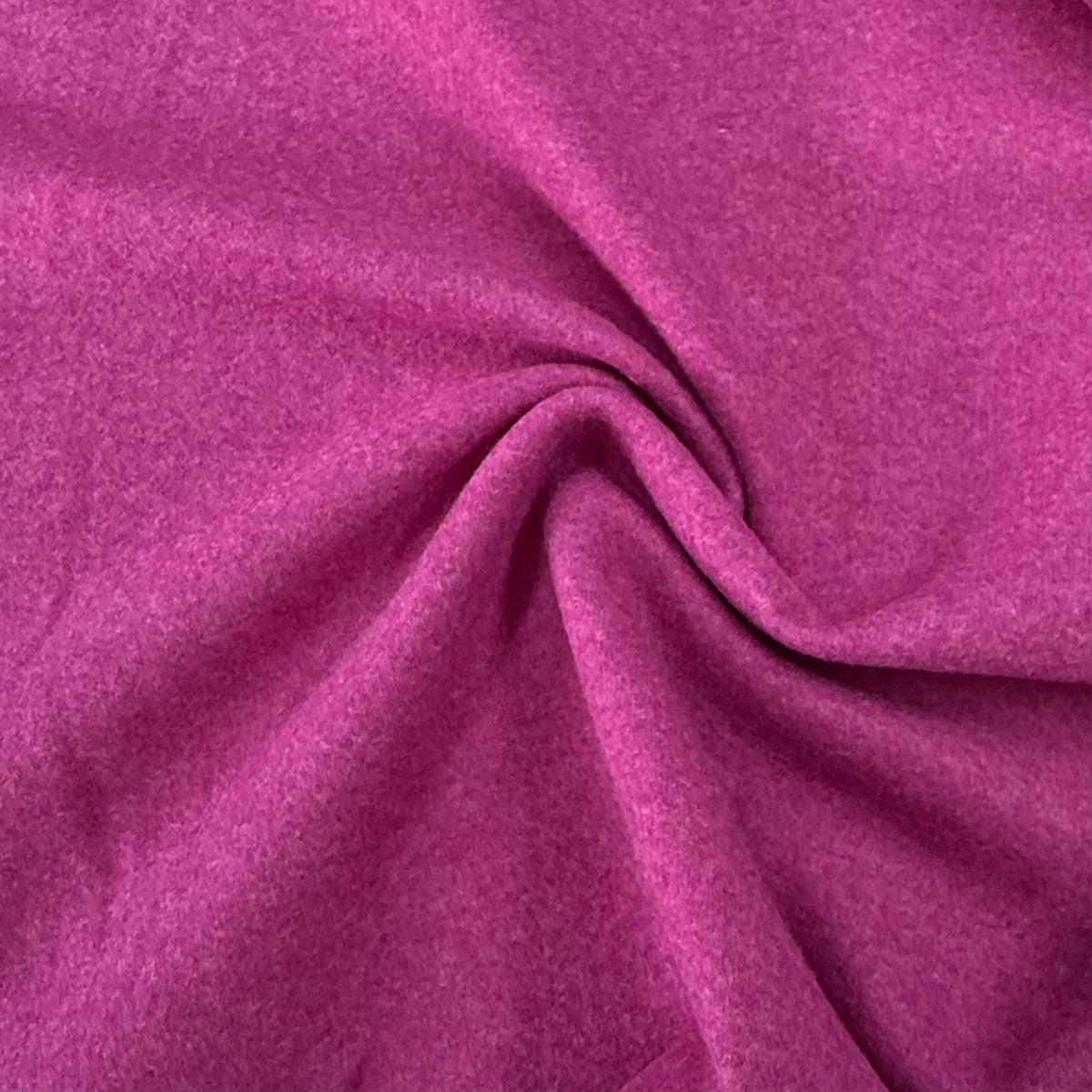 Hot Pink Boiled Wool Fabric