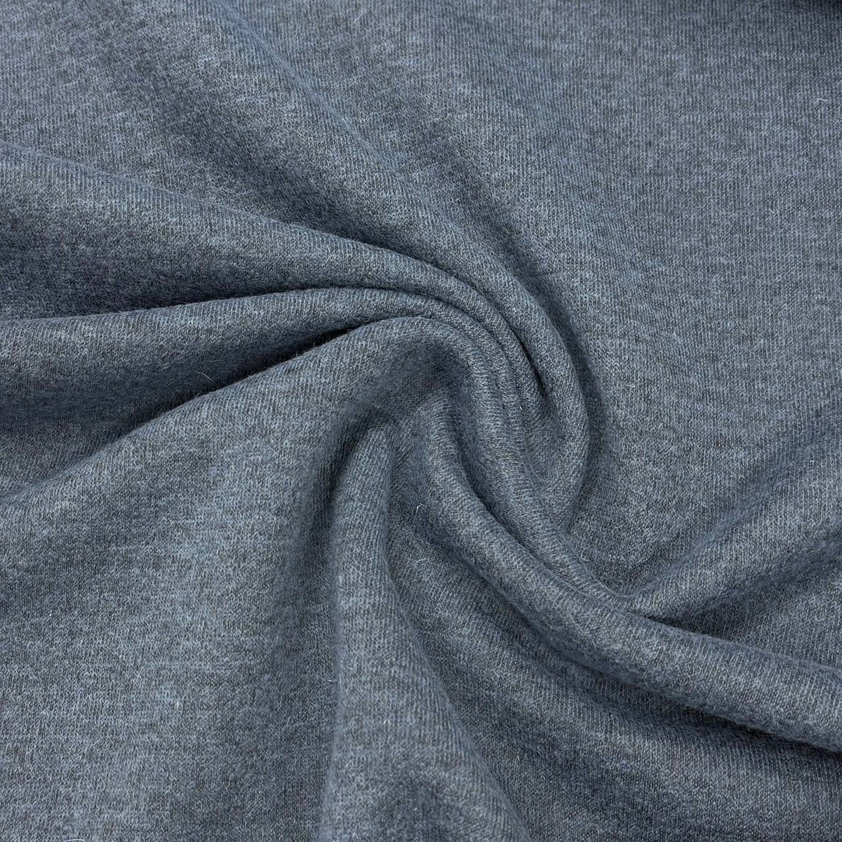 Medium Blue Boiled Wool Fabric
