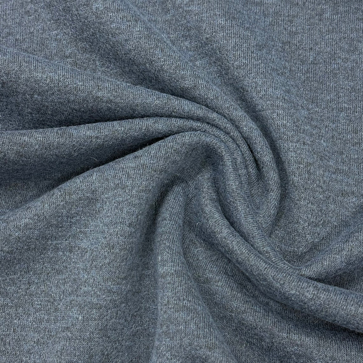 Medium Blue Boiled Wool Fabric