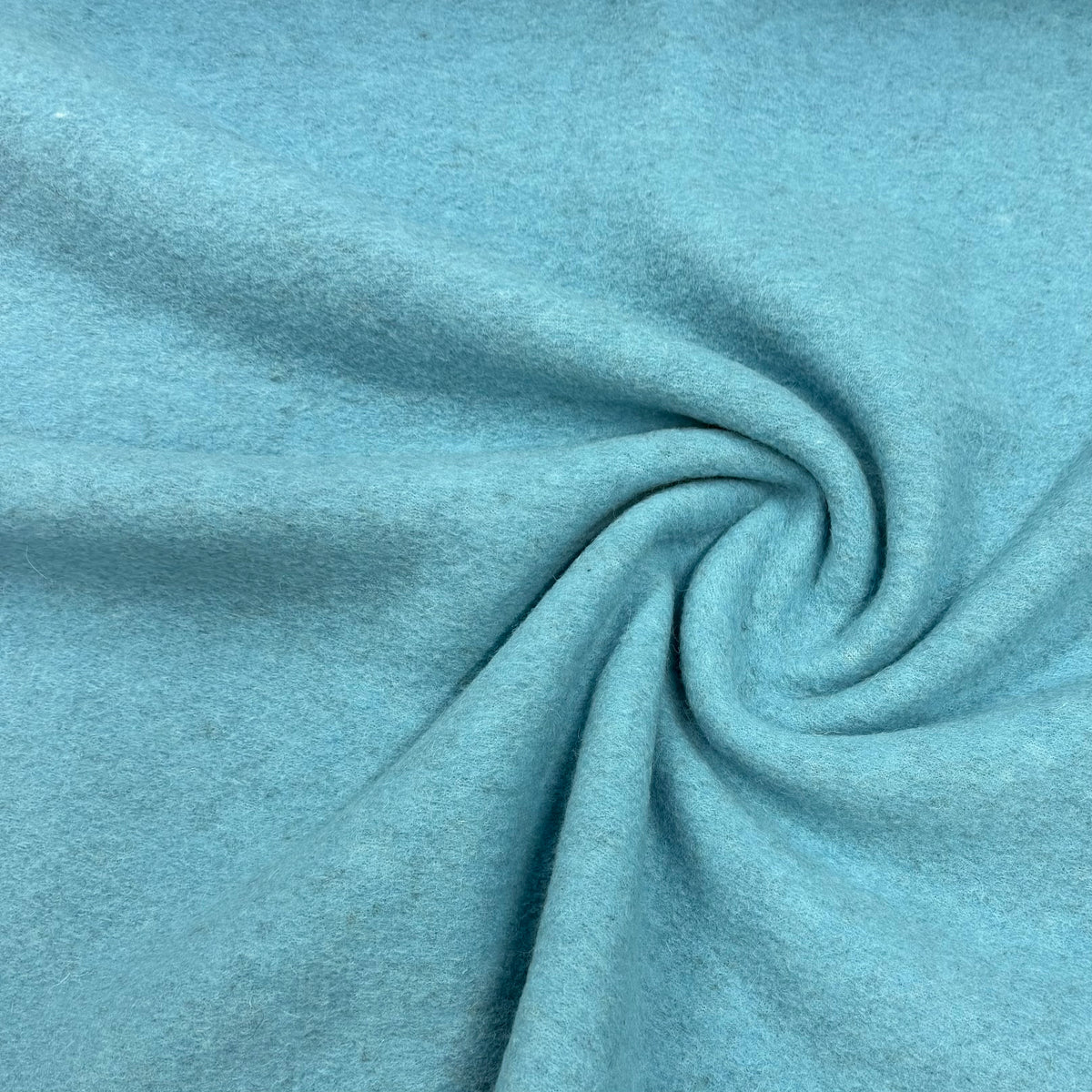 Ocean Blue Boiled Wool Fabric