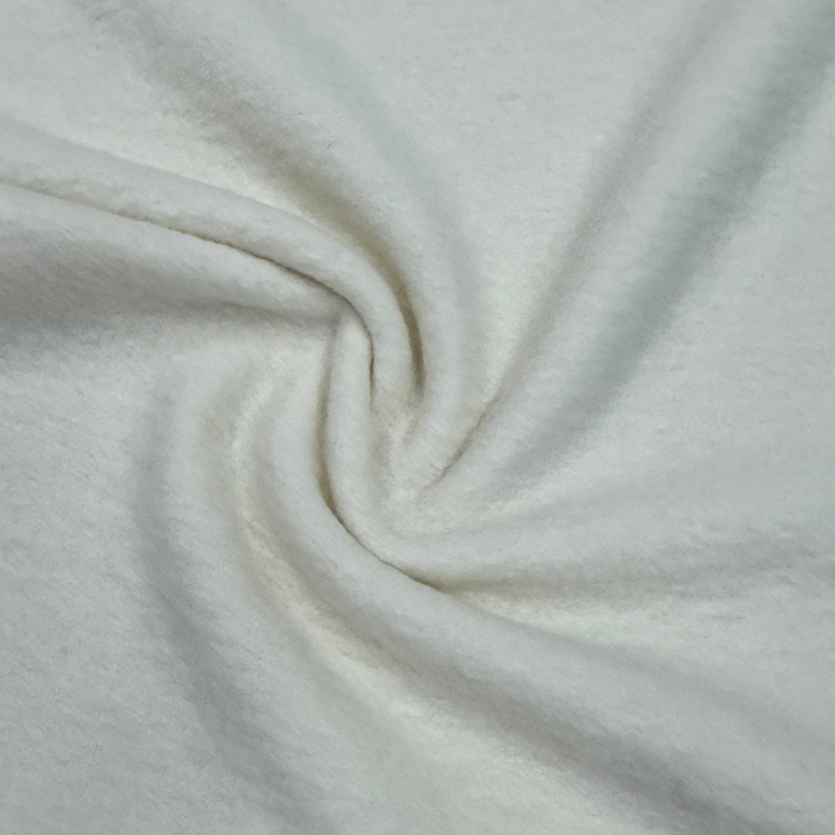 Ivory Boiled Wool Fabric