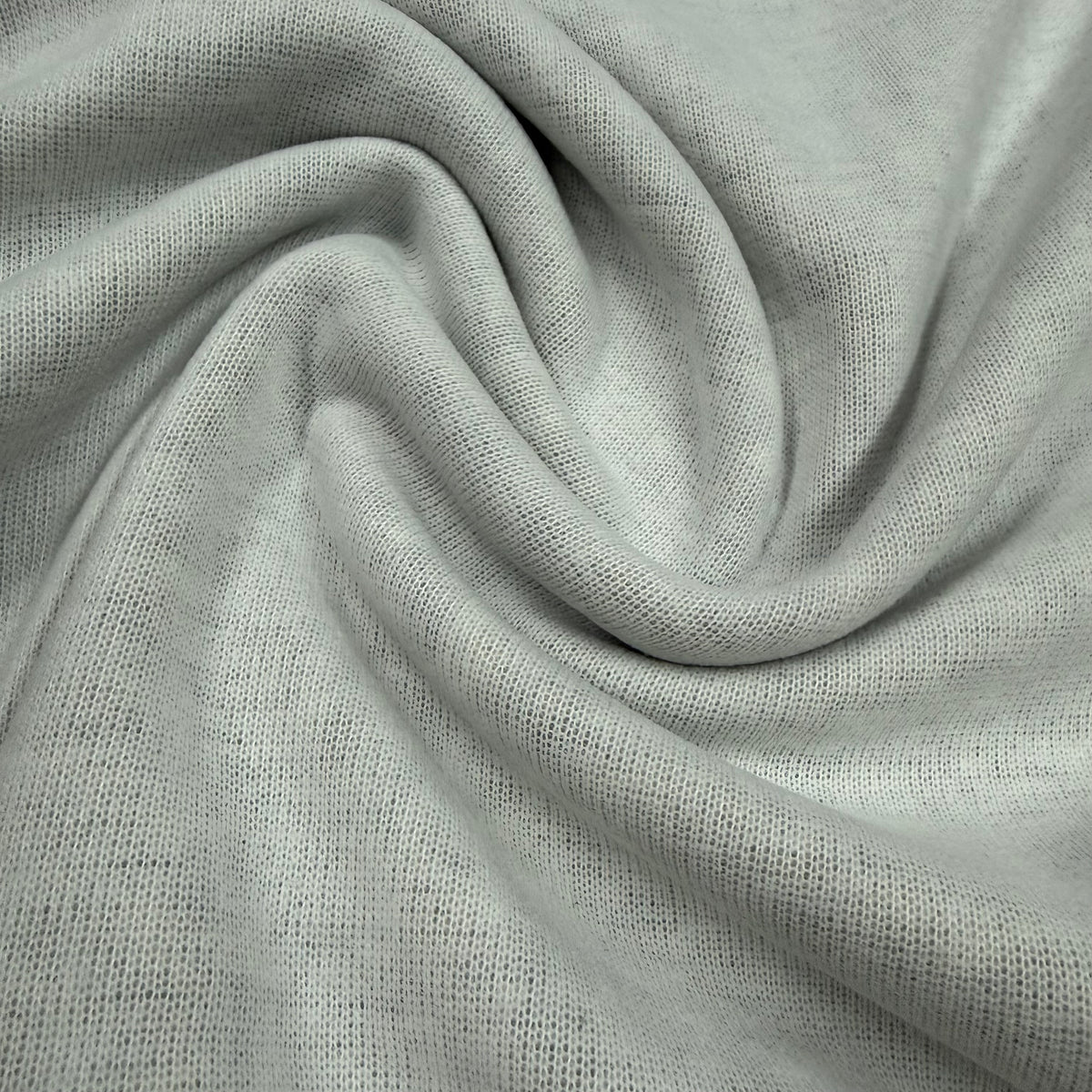 Gray Heather Sweater Wool Knit Fabric