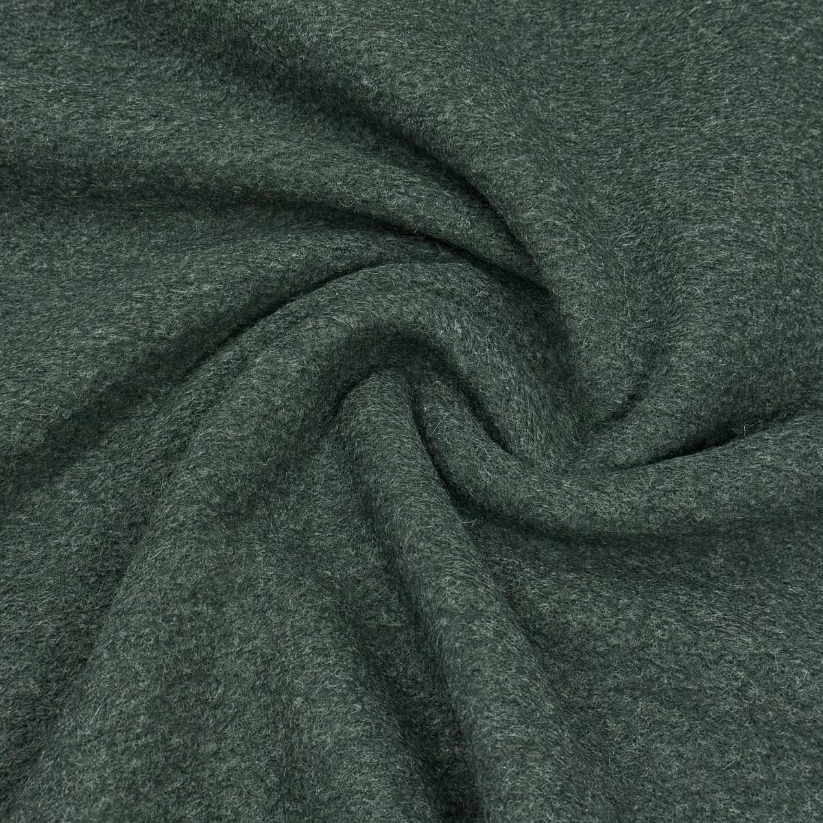 Pine Boiled Wool Fabric