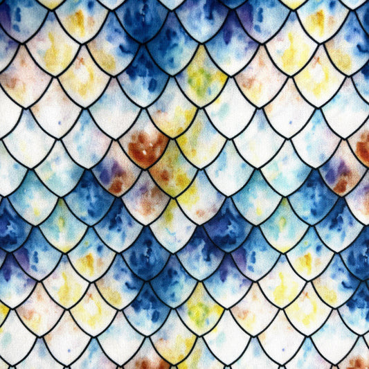 Acid Wash Dragon Scales 1 mil PUL Fabric - Made in the USA - Nature's Fabrics