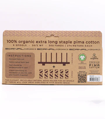 Jewel Tones Organic Cotton 30WT 6 Spool Set