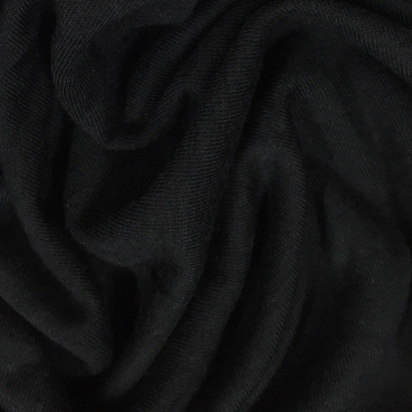 Black Bamboo Jersey Fabric - 200 GSM, $10.91/yd, 15 yards - Nature's Fabrics