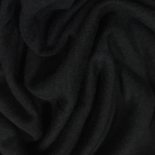 Black Bamboo/Spandex Jersey Fabric - 140 GSM