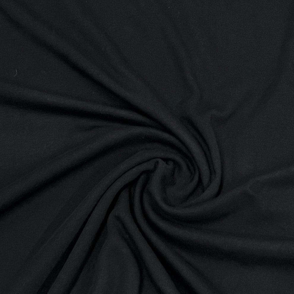 Black Organic Cotton Interlock Fabric - Grown in the USA - Nature's Fabrics