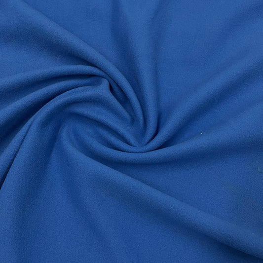 Brightest Blue Polyester/Spandex Fleece Fabric - 280 GSM - Nature's Fabrics