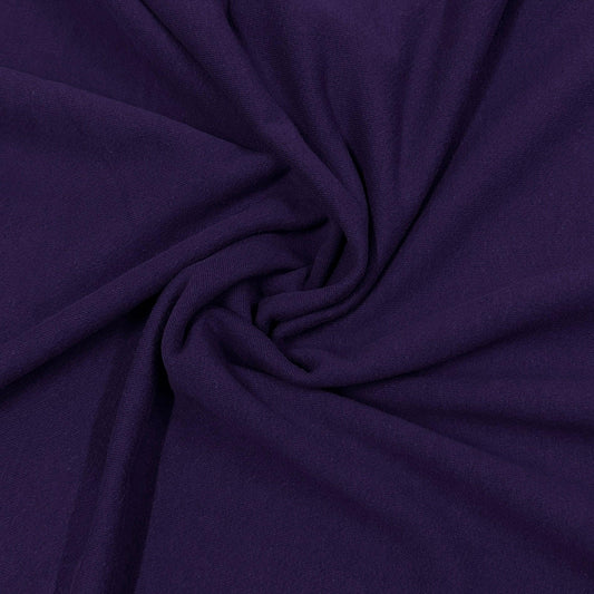 Brightest Plum Heavy Organic Cotton French Terry Fabric - Grown in the USA - Nature's Fabrics