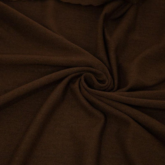 Brown Merino Wool/Spandex Jersey Fabric - Nature's Fabrics