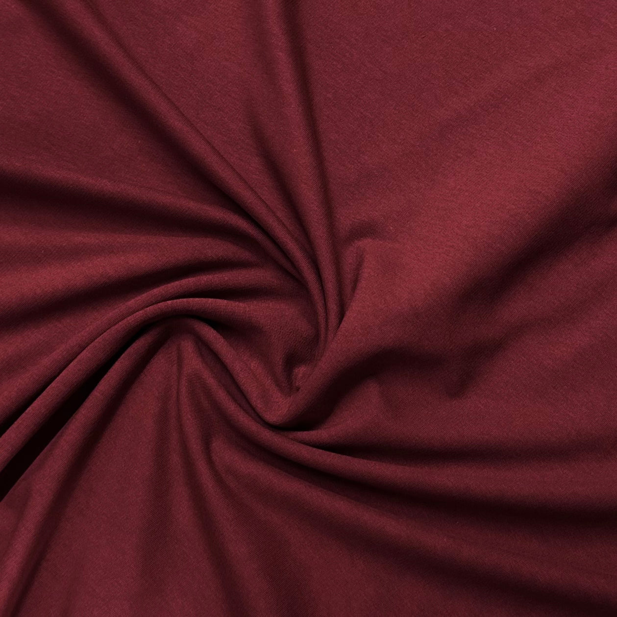 Burgundy Cotton Stretch French Terry Fabric - Nature's Fabrics
