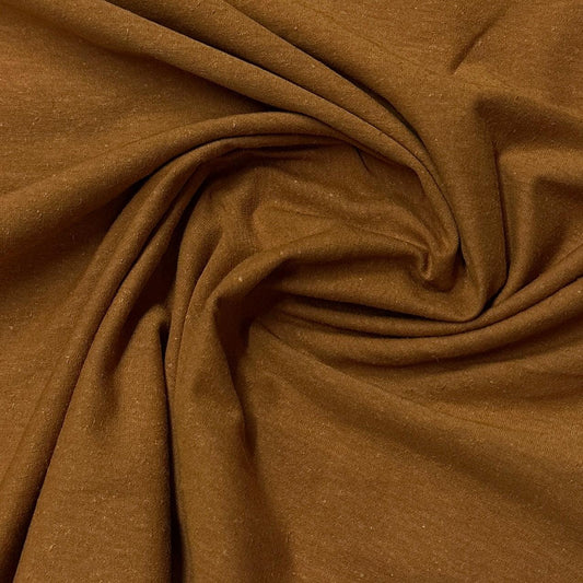 Caramel Hemp Stretch Jersey Fabric - Nature's Fabrics