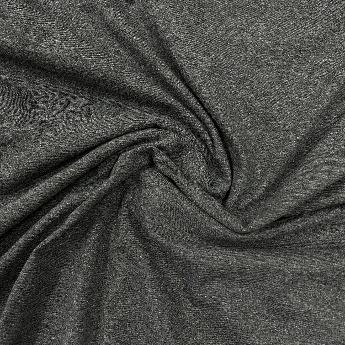 Charcoal Heather Cotton Jersey Fabric - Nature's Fabrics