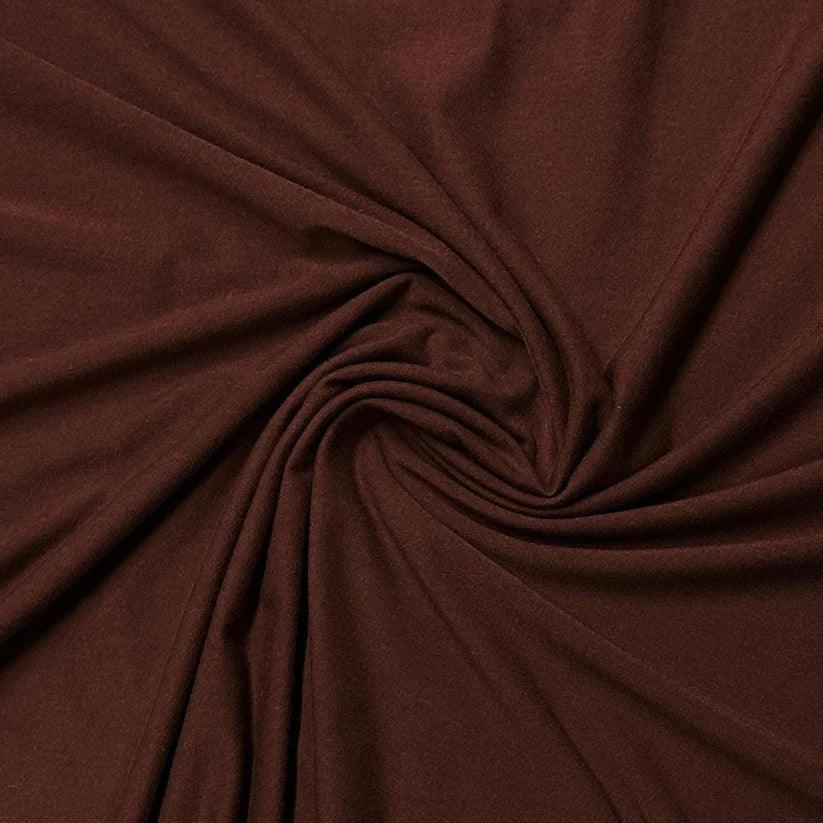 Chestnut Bamboo Stretch French Terry Fabric - Nature's Fabrics