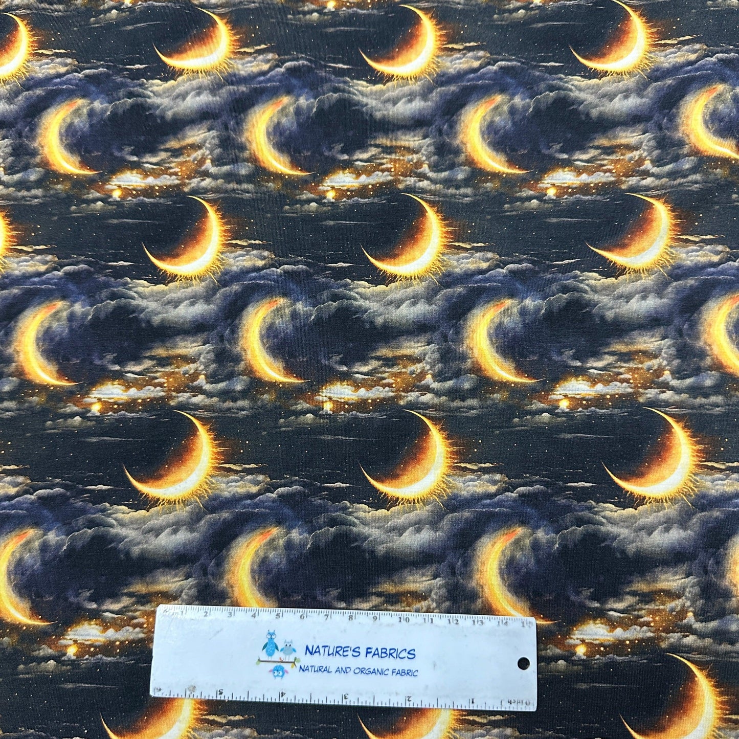 Cloudy Eclipse on Bamboo/Spandex Jersey Fabric - Nature's Fabrics