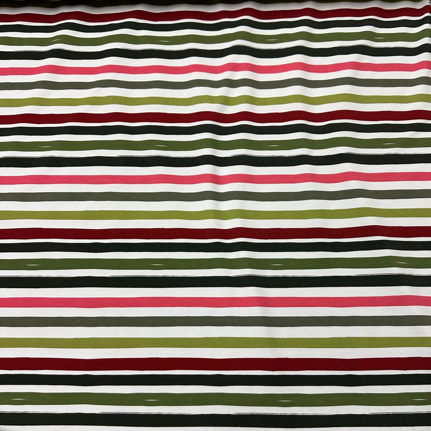 Colorful Stripes on Bamboo/Spandex Jersey Fabric - Nature's Fabrics
