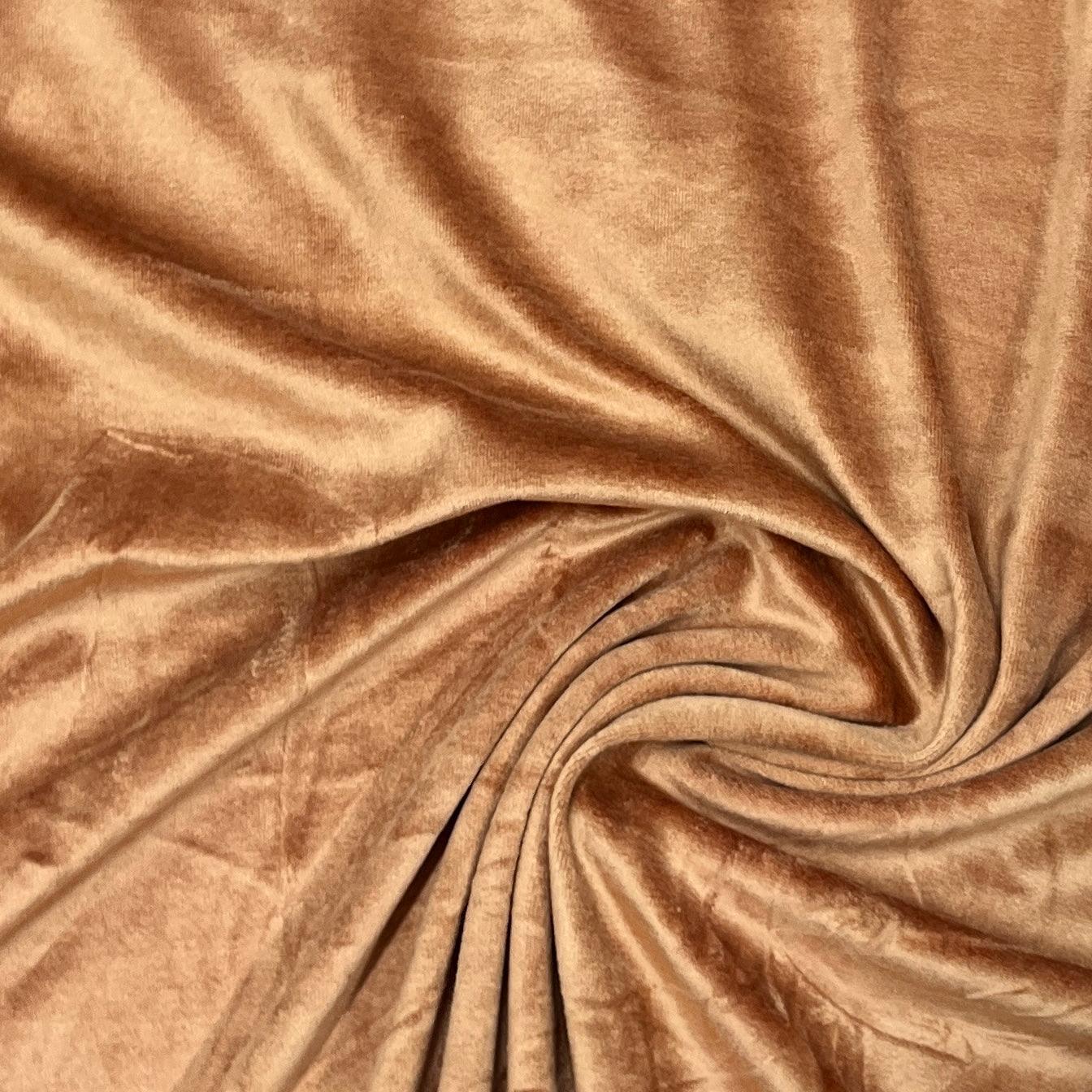 Copper Bamboo Velour Fabric - Nature's Fabrics