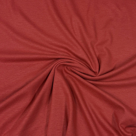 Coral Merino Wool/Spandex Jersey Fabric - Nature's Fabrics