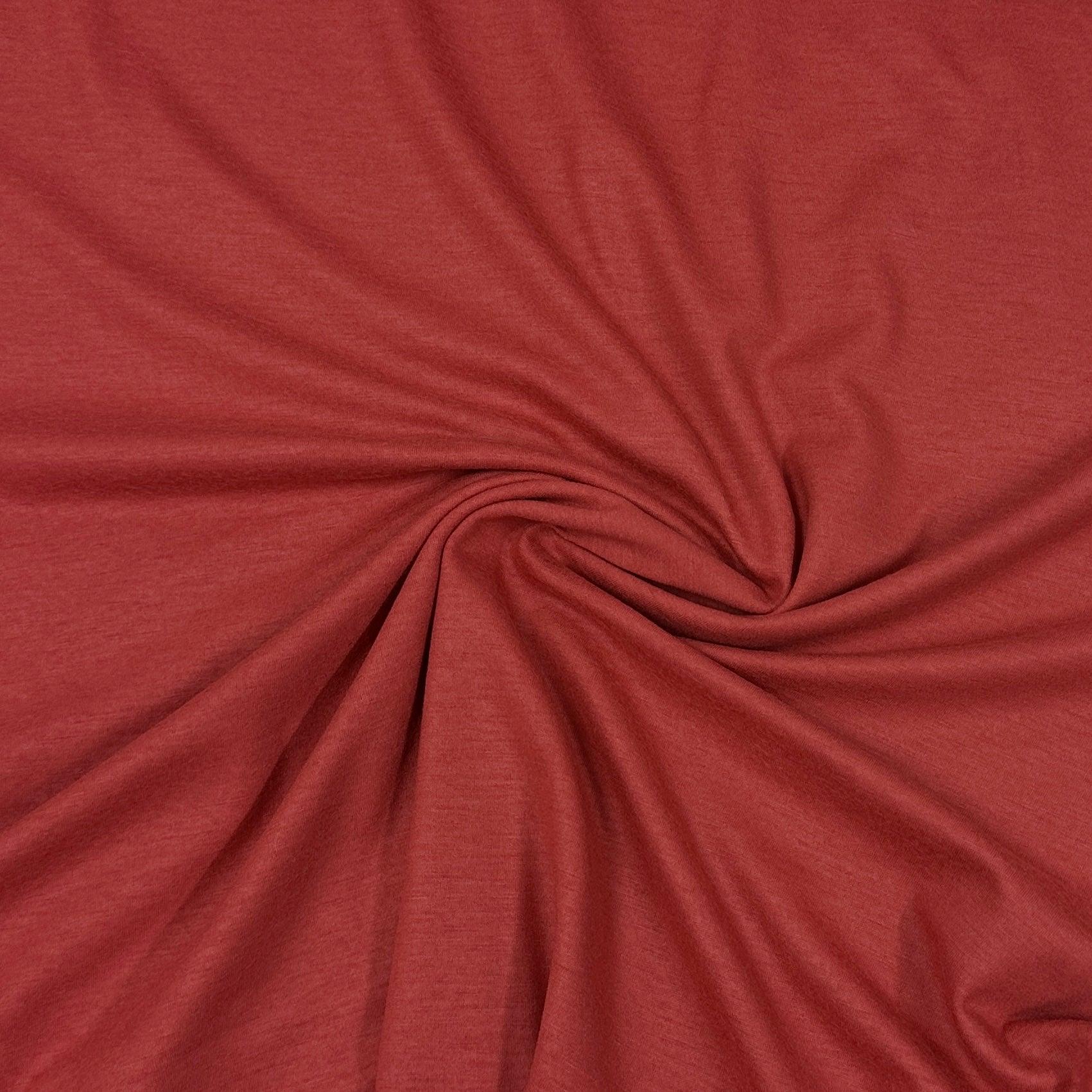 Coral Merino Wool/Spandex Jersey Fabric - Nature's Fabrics