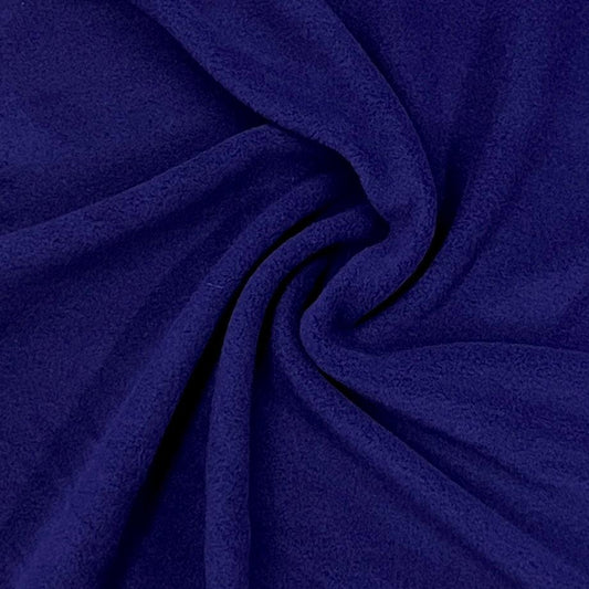 Deep Purple Polyester/Spandex Fleece Fabric - 280 GSM - Nature's Fabrics