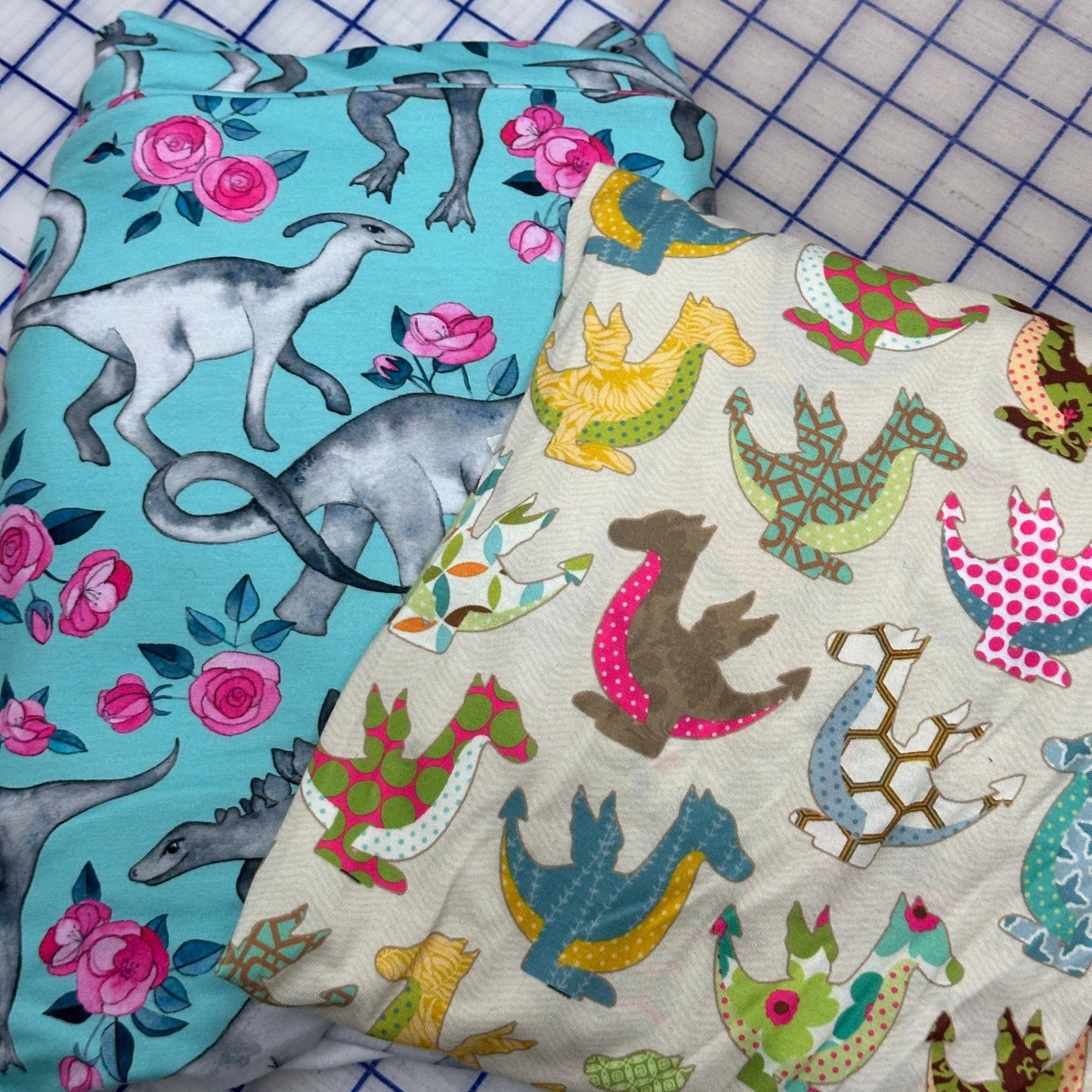 Dragons Cotton/Poly Jersey Fabric Bundle #1307 - Nature's Fabrics