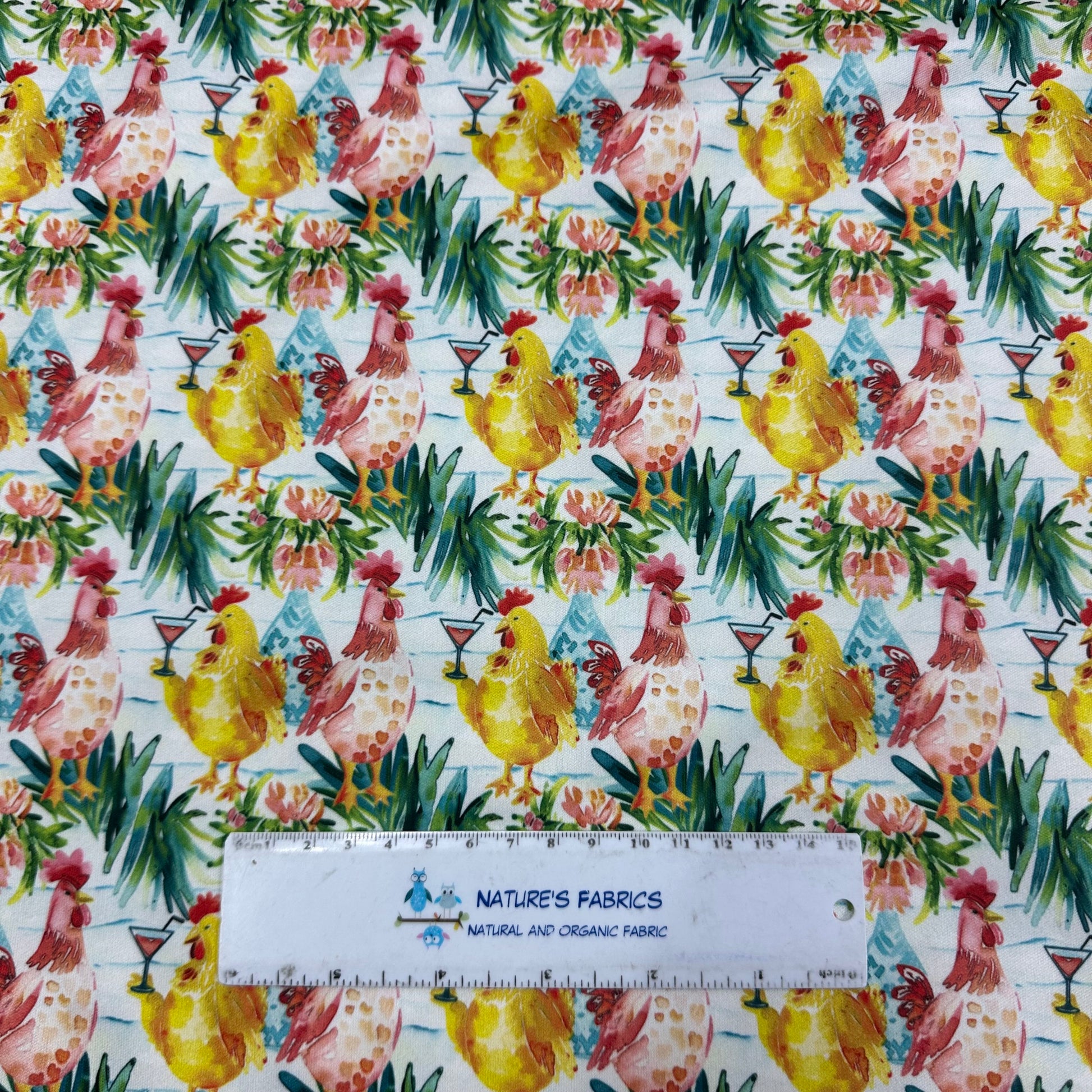 Drinking Chickens 1 mil PUL Fabric - Made in the USA - Nature's Fabrics