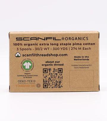 Earthy Browns Organic Cotton 30WT 3 Spool Set - Nature's Fabrics