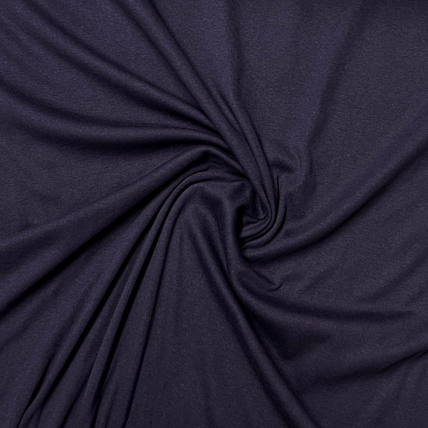 Eggplant Cotton Rib Knit Fabric - Nature's Fabrics
