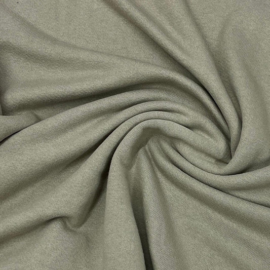 Erie Fog Heavy Organic Cotton French Terry Fabric - Grown in the USA - Nature's Fabrics