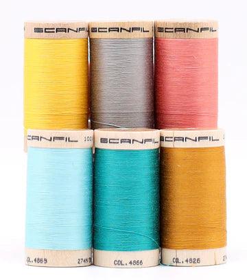 Fashion Mix Organic Cotton 30WT 6 Spool Set - Nature's Fabrics