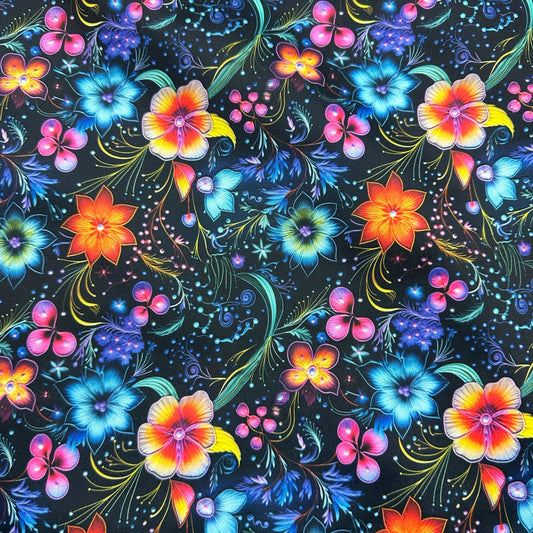 Floral Wisp 1 mil PUL Fabric - Made in the USA - Nature's Fabrics