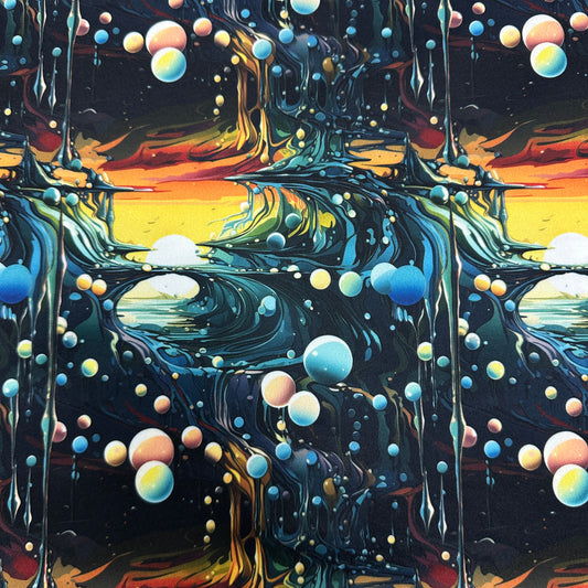 Fluid Landscape 1 mil PUL Fabric - Made in the USA - Nature's Fabrics