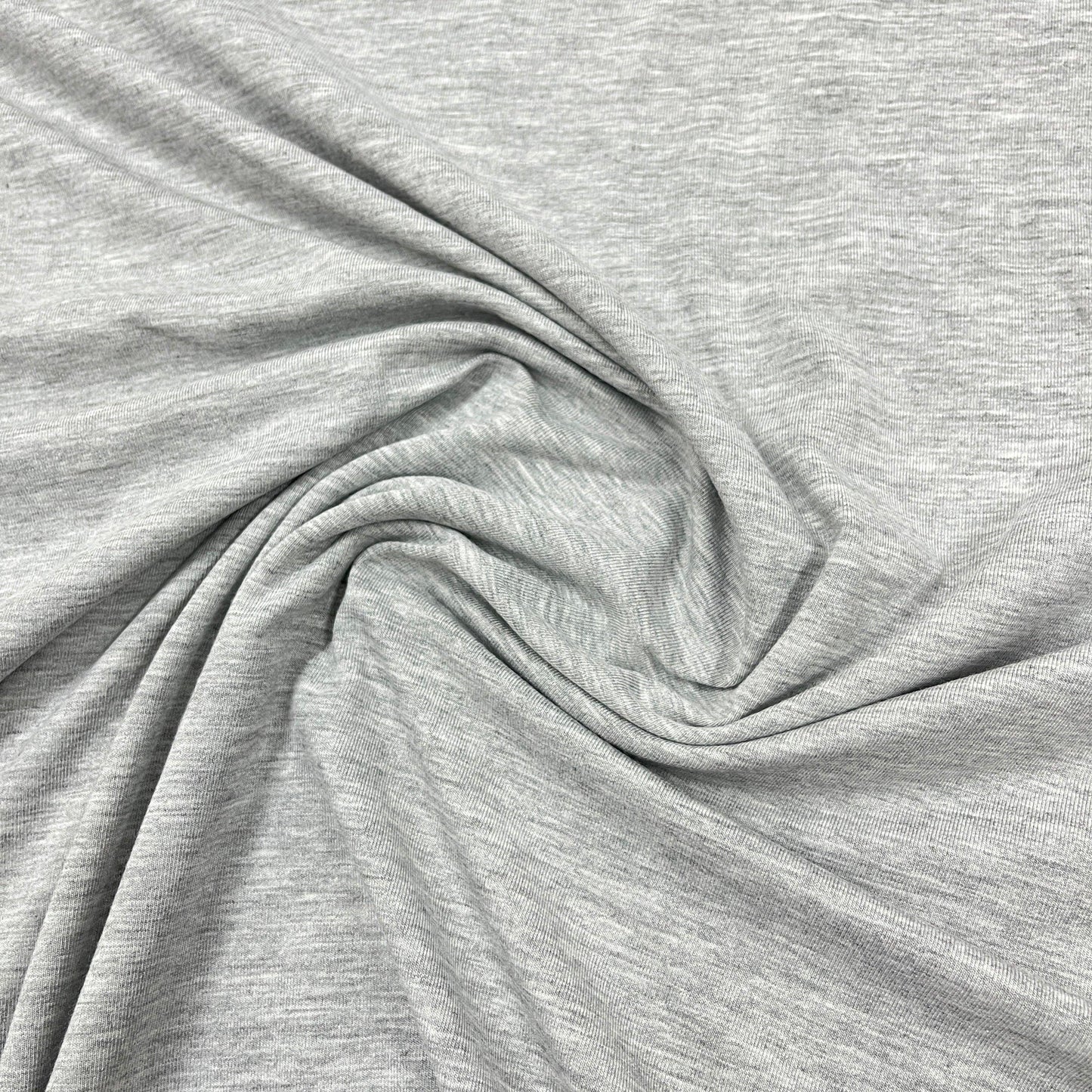 Gray Heather Bamboo Jersey Fabric - Nature's Fabrics