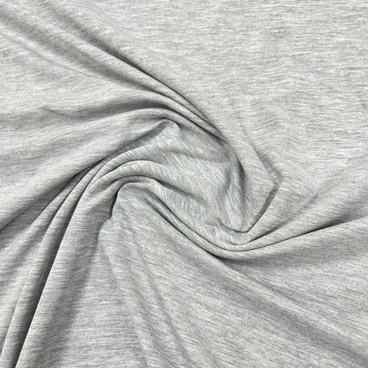 Gray Heather Bamboo/Spandex Jersey Fabric - Nature's Fabrics