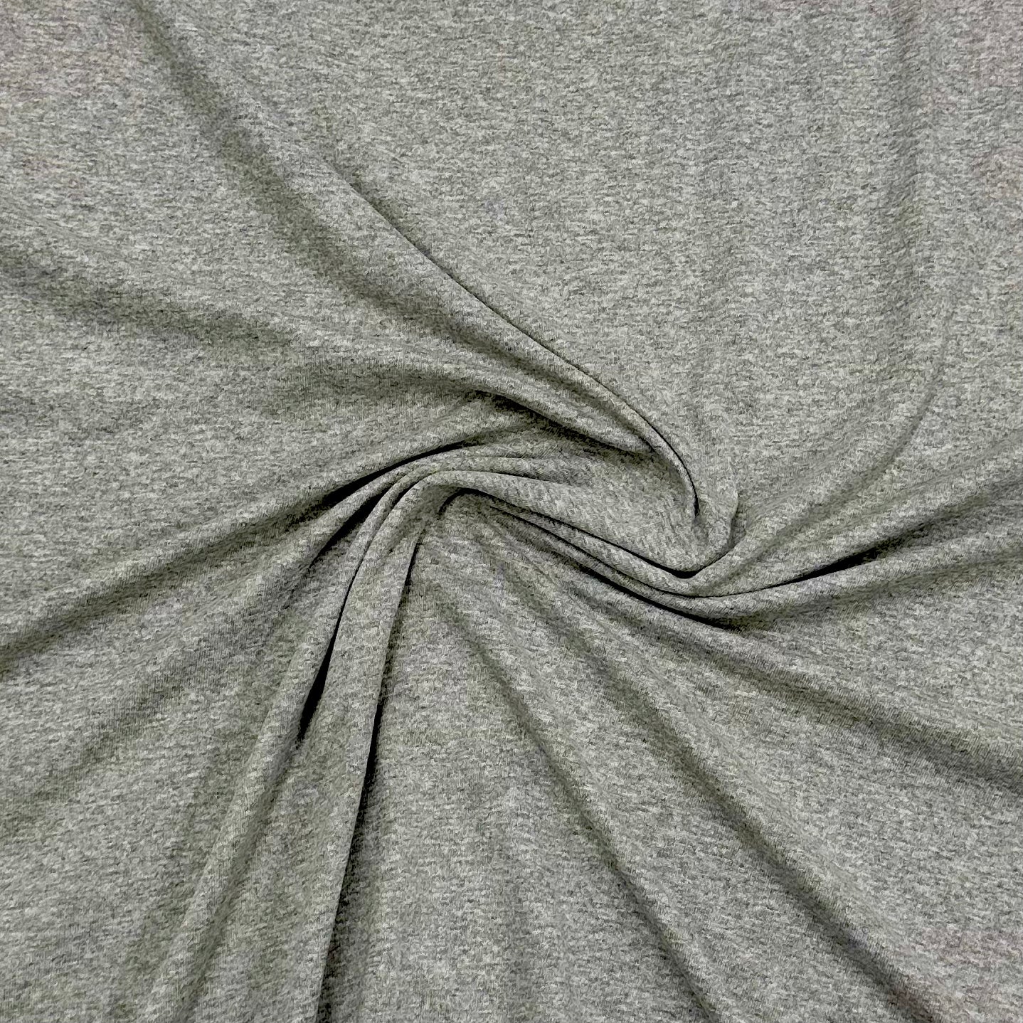 Gray Heather Organic Cotton Jersey Fabric - 130 GSM - Grown in the USA - Nature's Fabrics