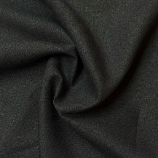 Gray Linen/Organic Cotton Woven Fabric - 210 GSM - Nature's Fabrics