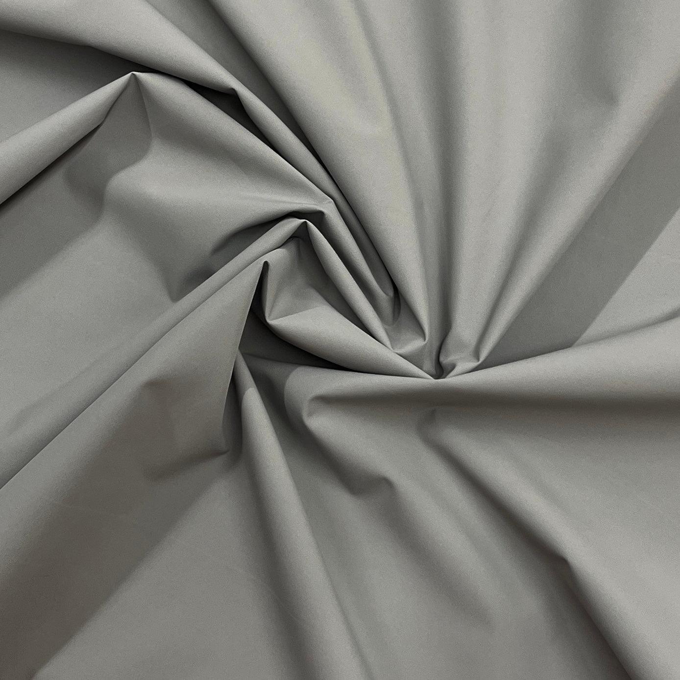 Gray Poly Woven Laminate Fabric - Made in the USA - Nature's Fabrics