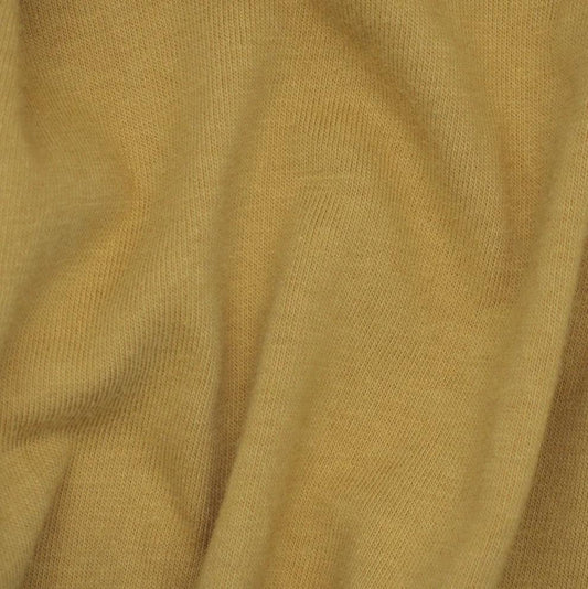 Honey Organic Cotton Fleece Fabric- 240 GSM - Grown in the USA - Nature's Fabrics