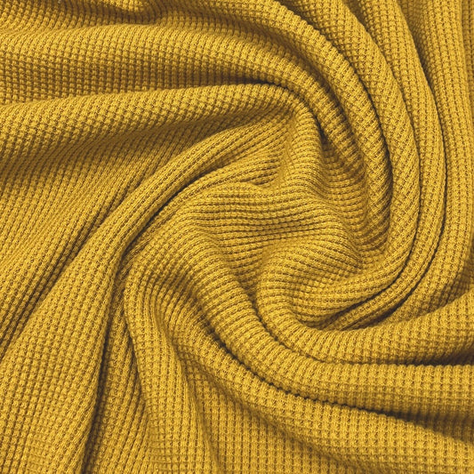 Honey Organic Cotton Thermal Fabric- Grown in the USA - Nature's Fabrics