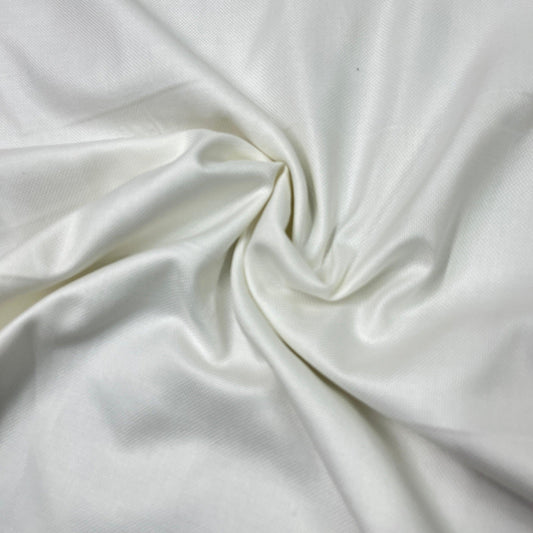 Ivory Rayon/Polyester Shirting Fabric - Nature's Fabrics