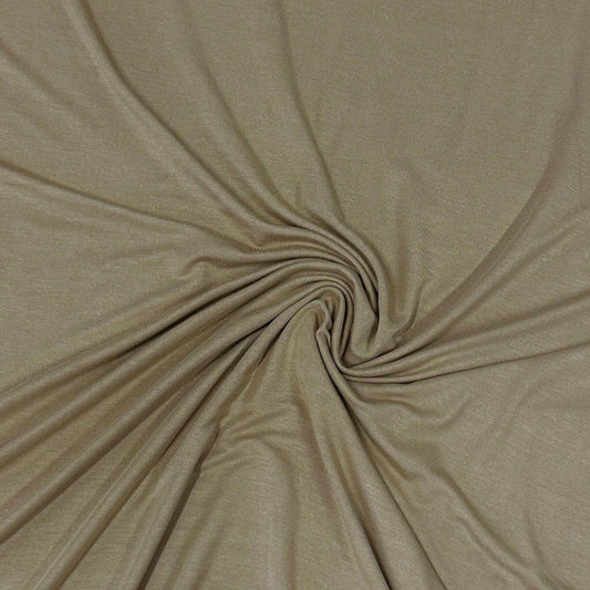 Khaki Bamboo/Spandex Jersey Fabric - 200 GSM - Nature's Fabrics