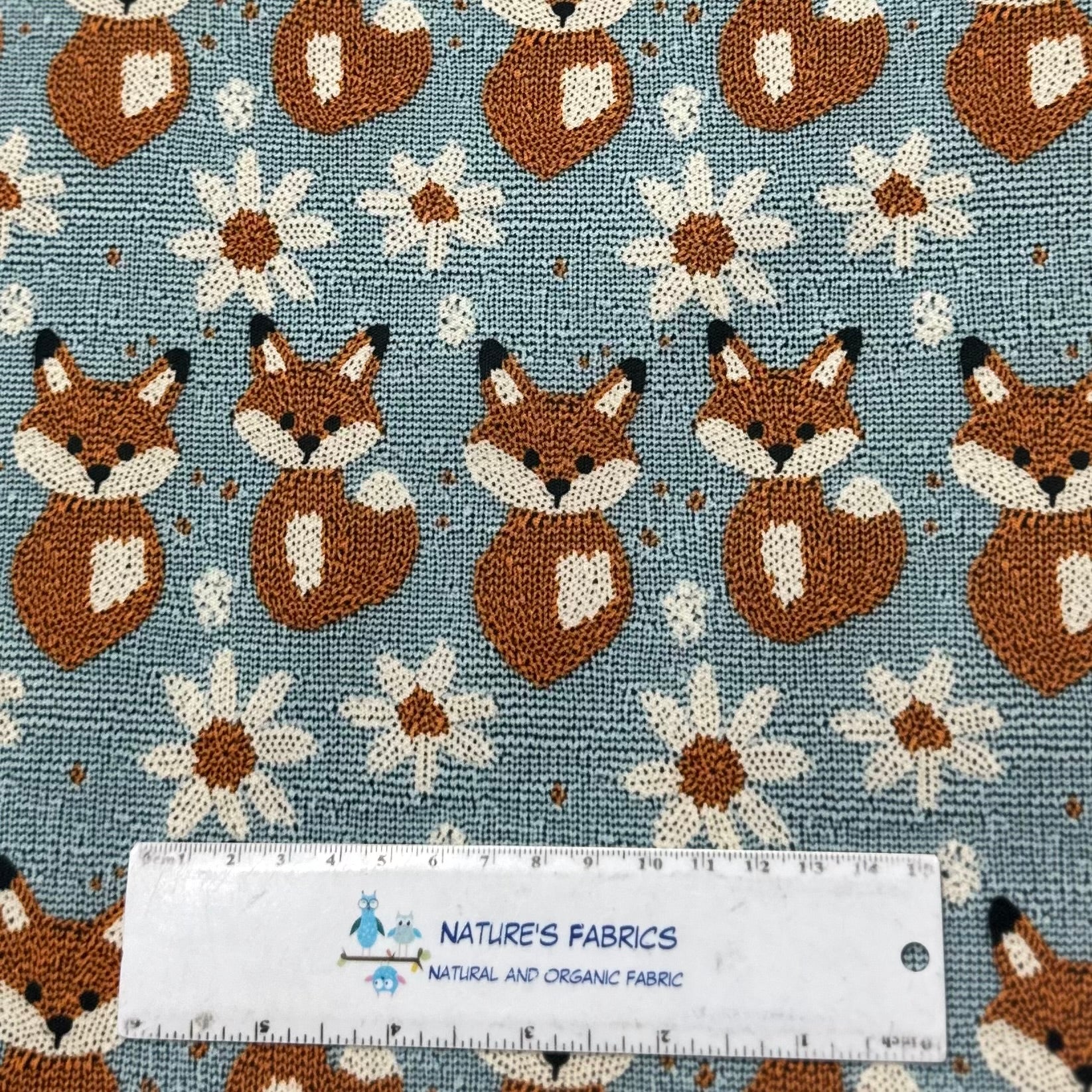 Knitted Foxes 1 mil PUL Fabric - Made in the USA - Nature's Fabrics