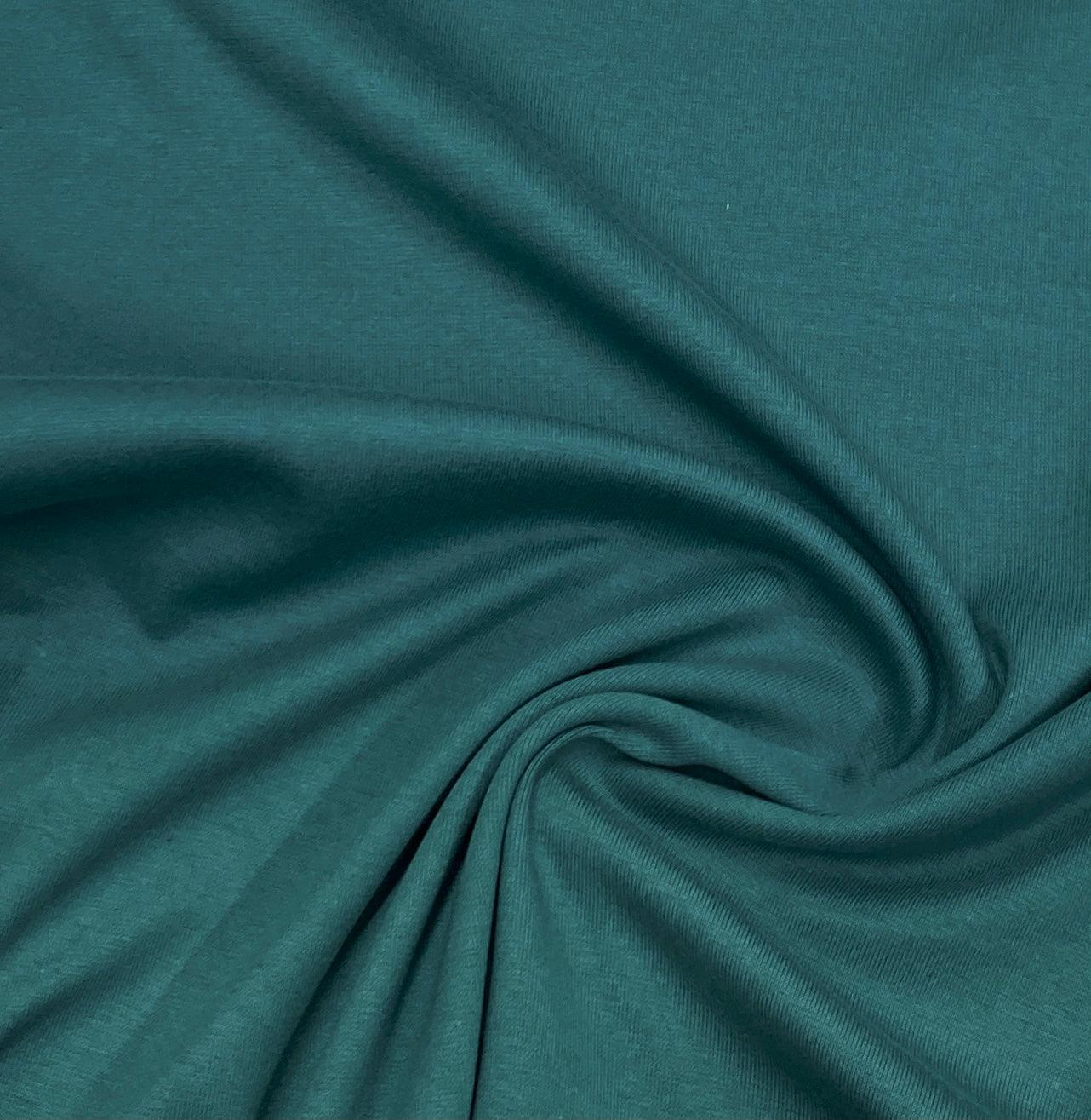 Teal Cotton Jersey Fabric