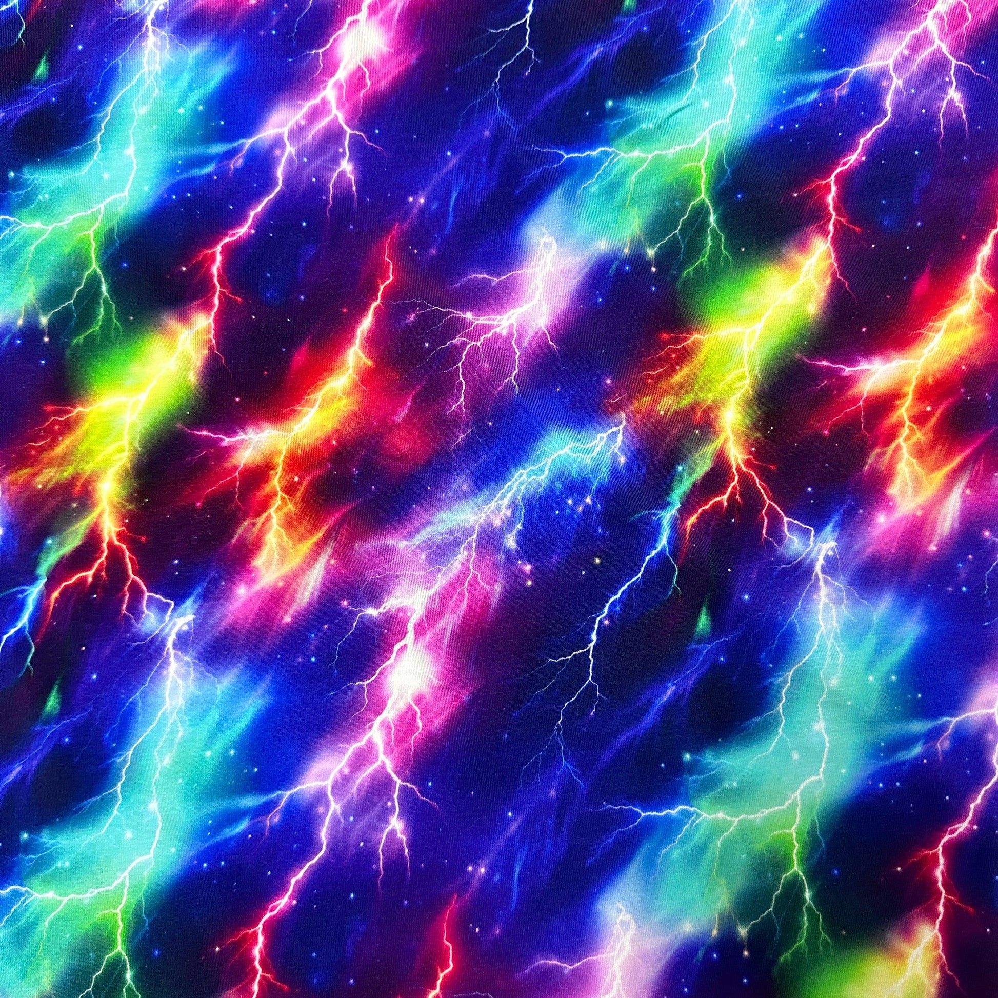 Lightning Storm on Bamboo/Spandex Jersey Fabric - Nature's Fabrics