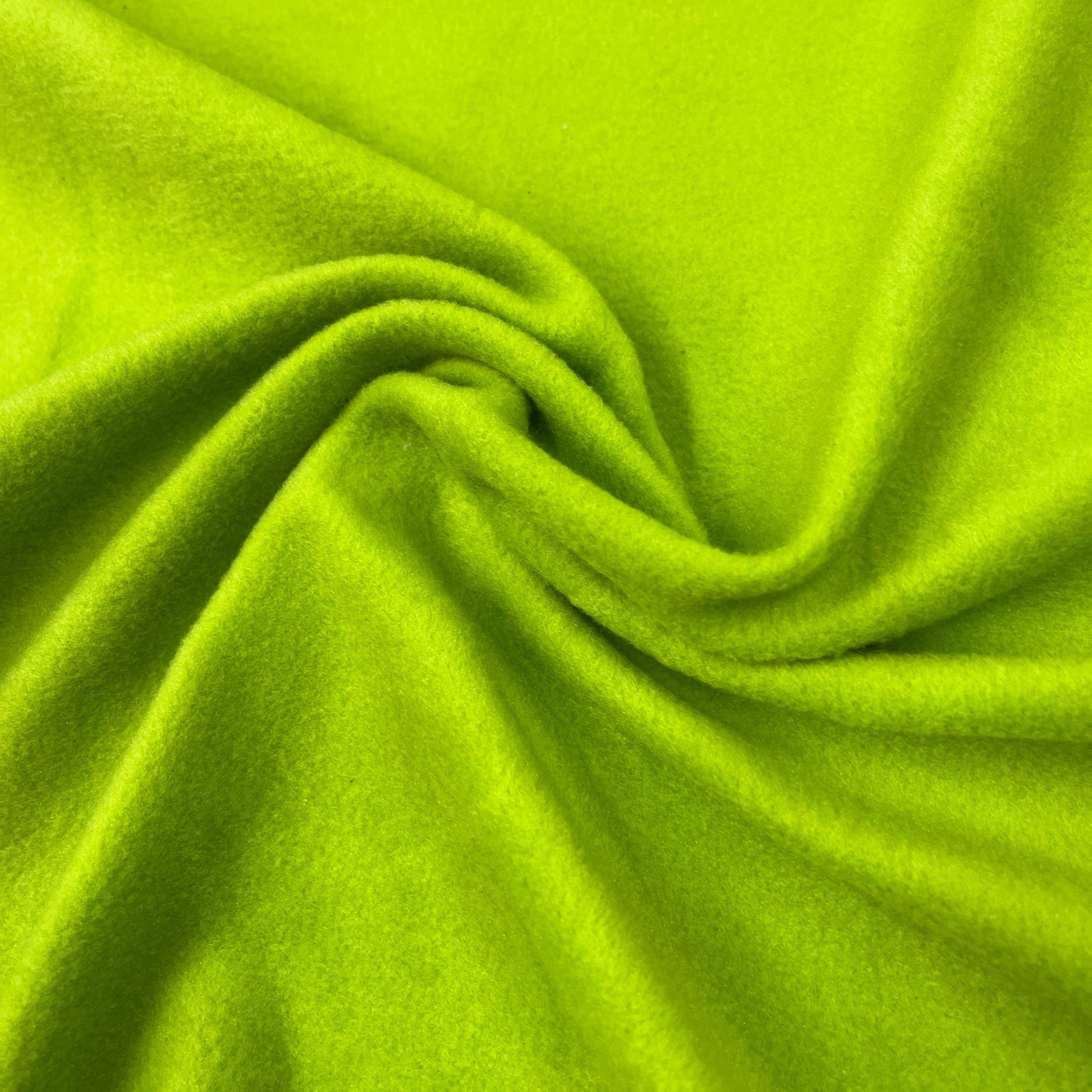 Lime Polyester/Spandex Fleece Fabric - Nature's Fabrics