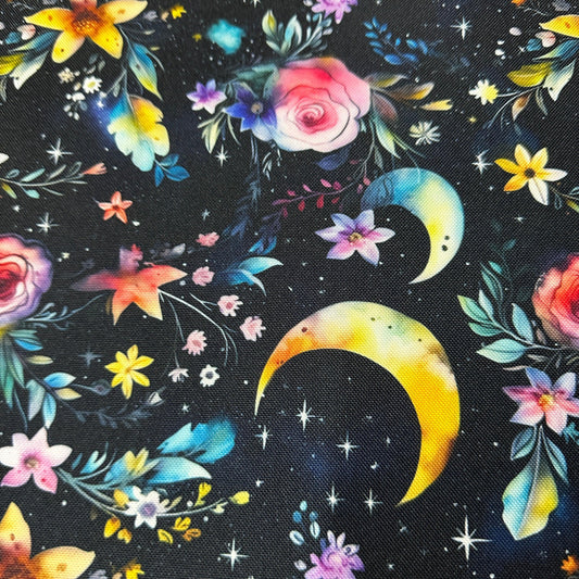 Magic Moon Garden on Canvas Fabric - Waterproof - Nature's Fabrics